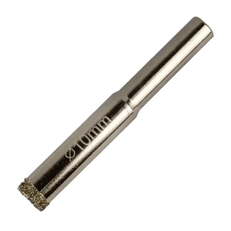 Коронка алмазна по керамограніту та плитці хвостовик 1/4" HEX, Ø10 мм, Haisser
