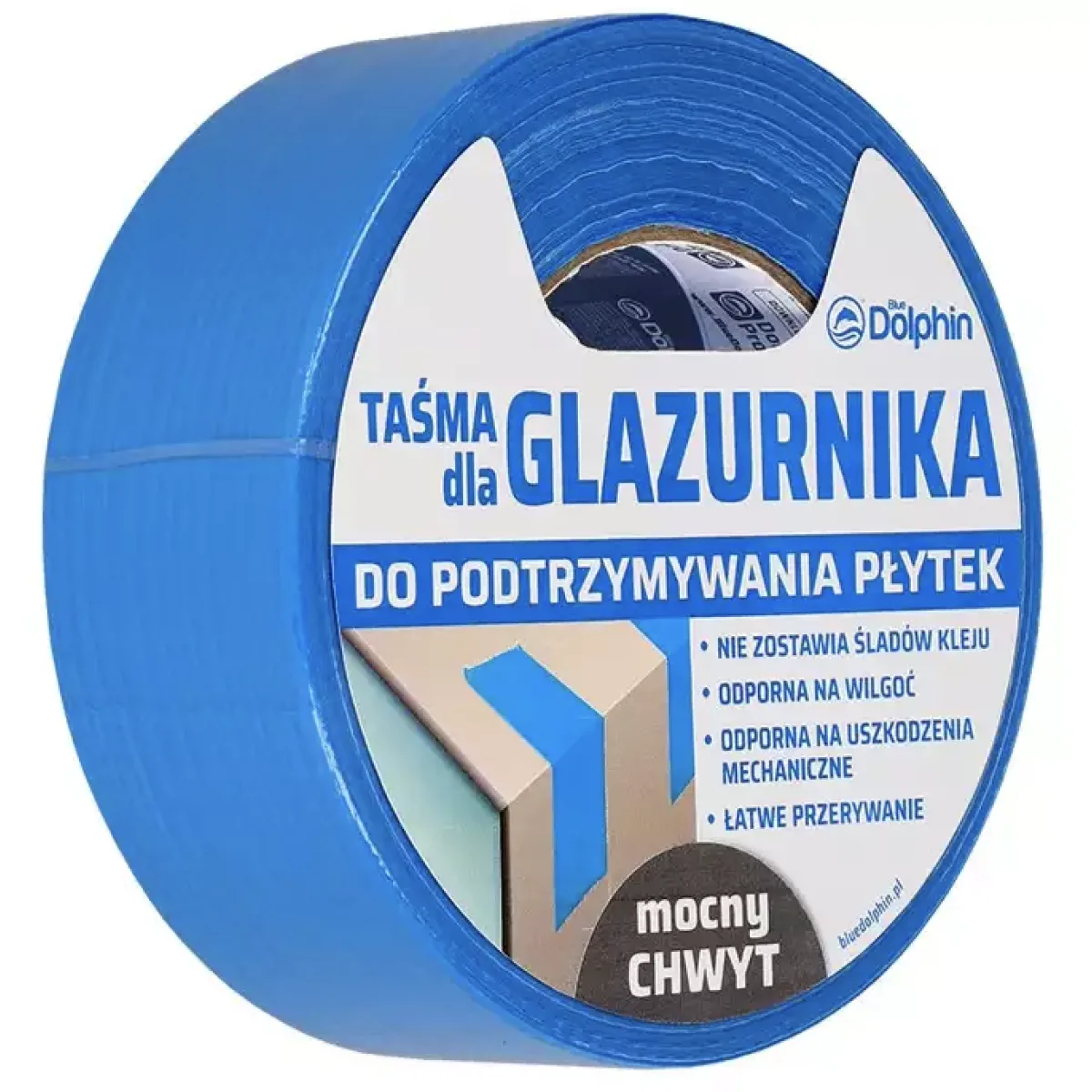 Стрічка для плиточника синя, 48 мм × 40 м, Blue Dolphin