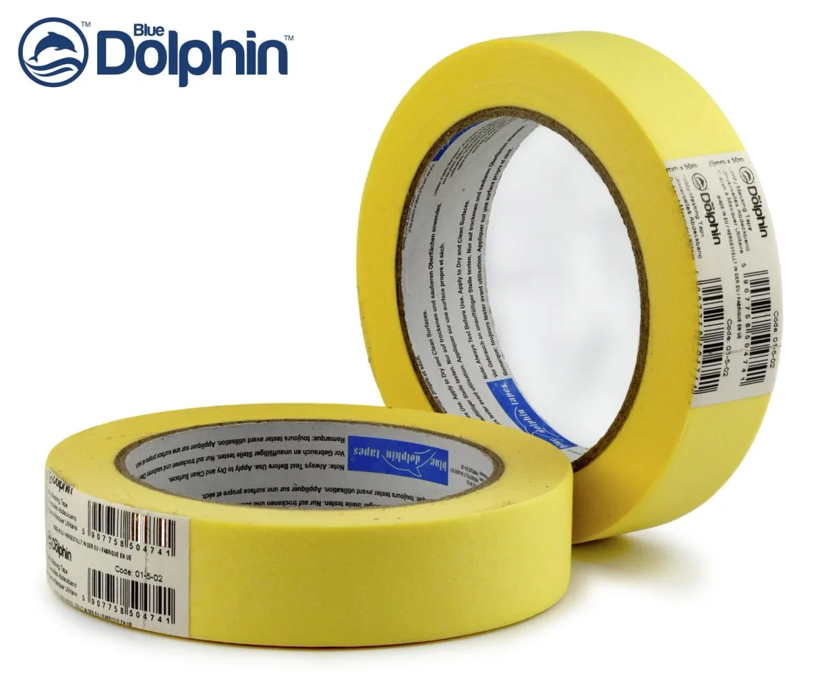 Дельфін тасьма 5210 жовта 48, 19 мм × 50 м, Blue Dolphin