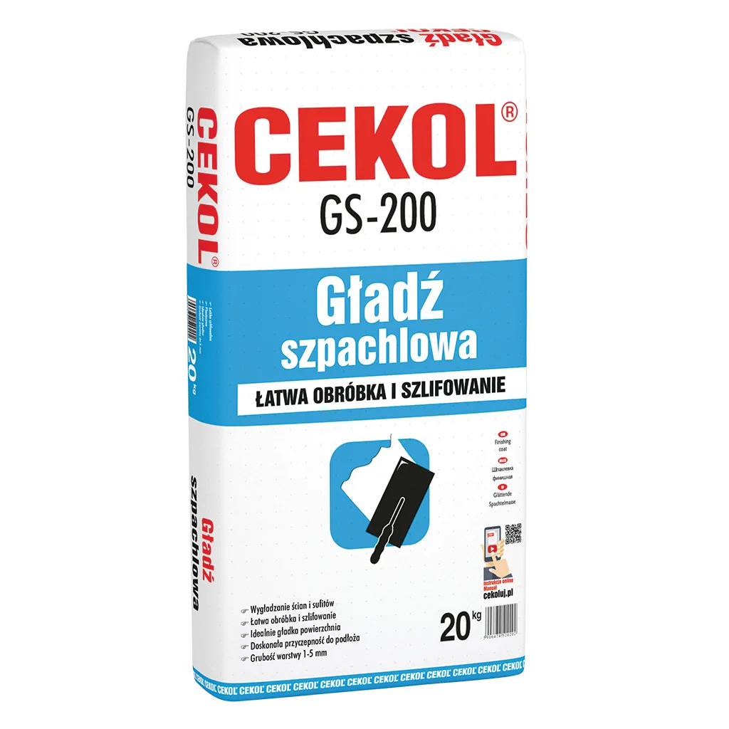 Гладь шпаклювальна, 20 кг, Біла, Cekol