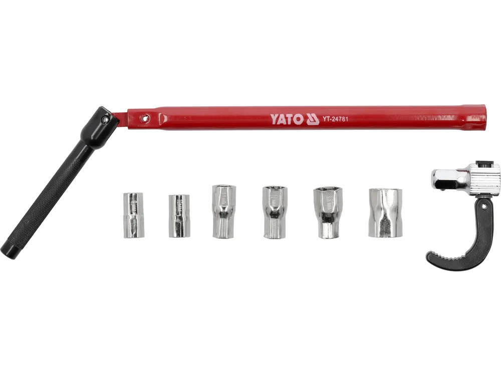 Ключ для затягування фітінгів шарнірний:M9 10 11 14 14 і гаком 8елем, 17 мм, Yato