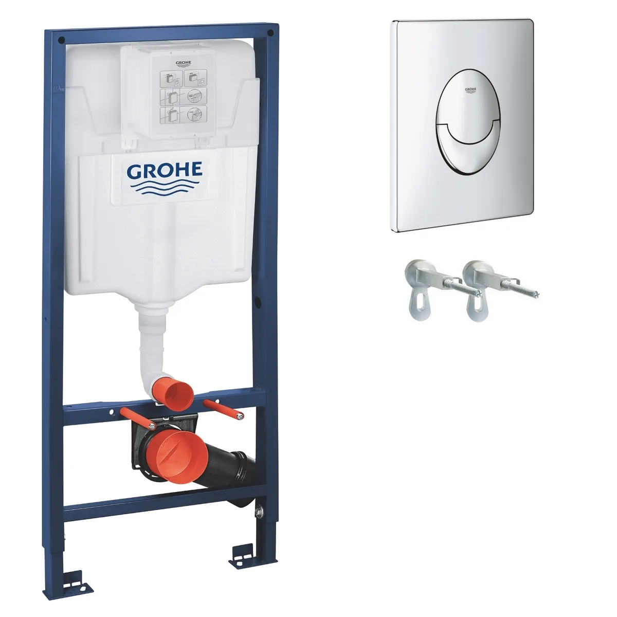 Інсталяція для унітаза Rapid SL 3 в 1 1,13 м із кнопкою, Grohe