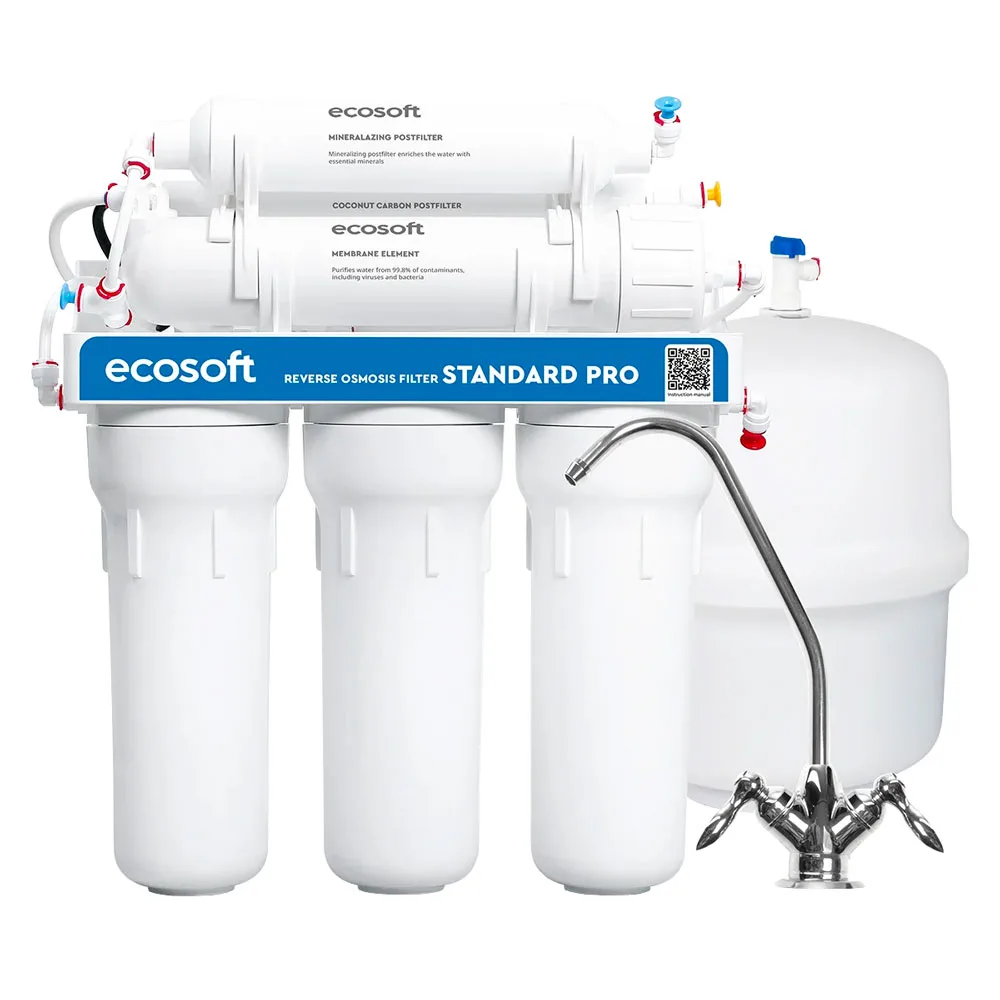 Фільтр зворотного осмосу Standard 6 50 з мінералізатором 6 ступенів, Ecosoft