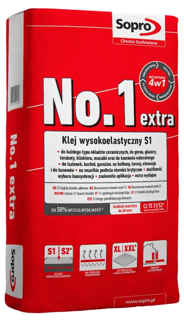 Сопро Клей 1 400 Extra, 22,5 кг, Sopro