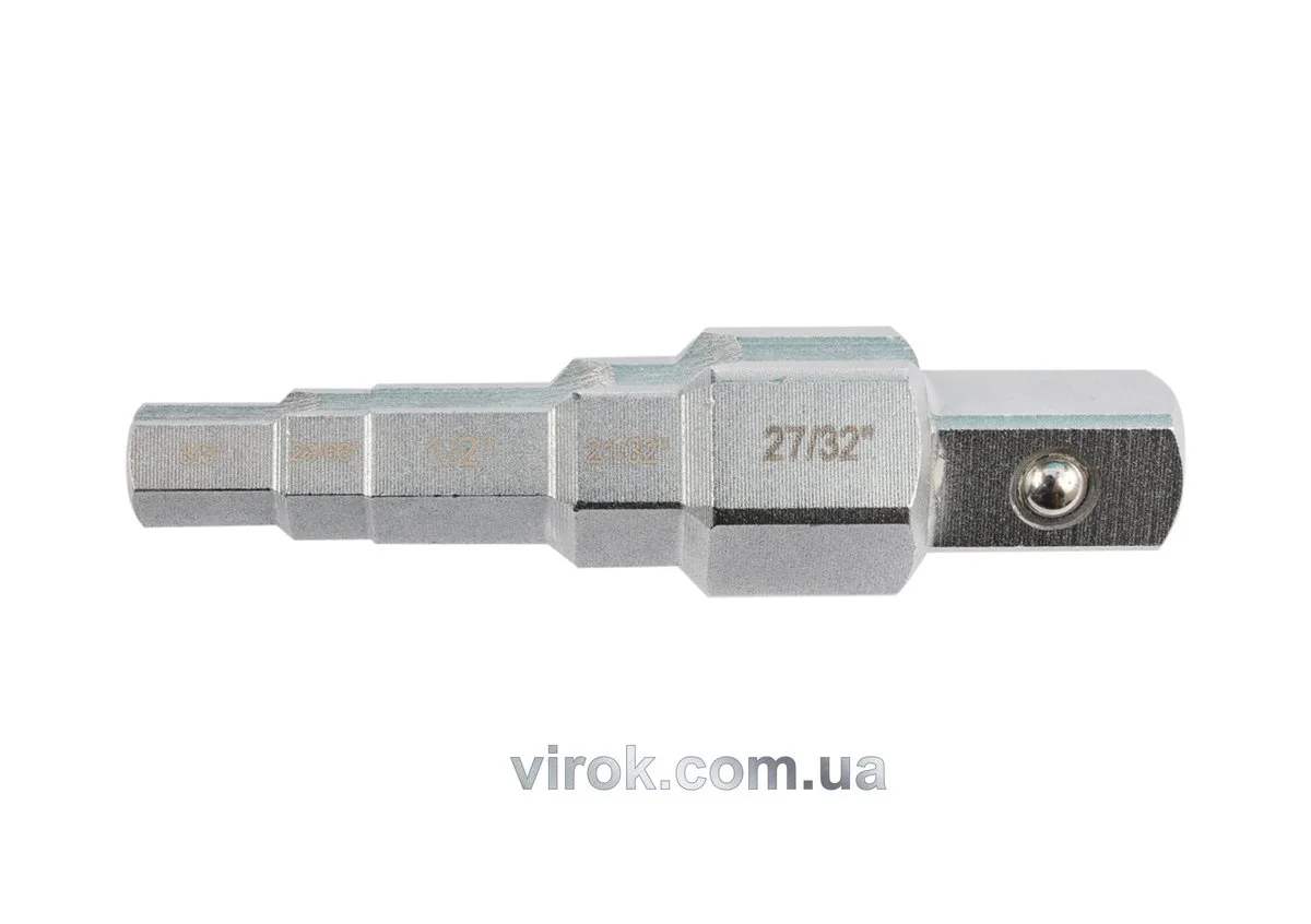 Ключ ступеневий 1/2' до головок340 3/8' 29/68' 1/2' 21/32' 27/, YATO