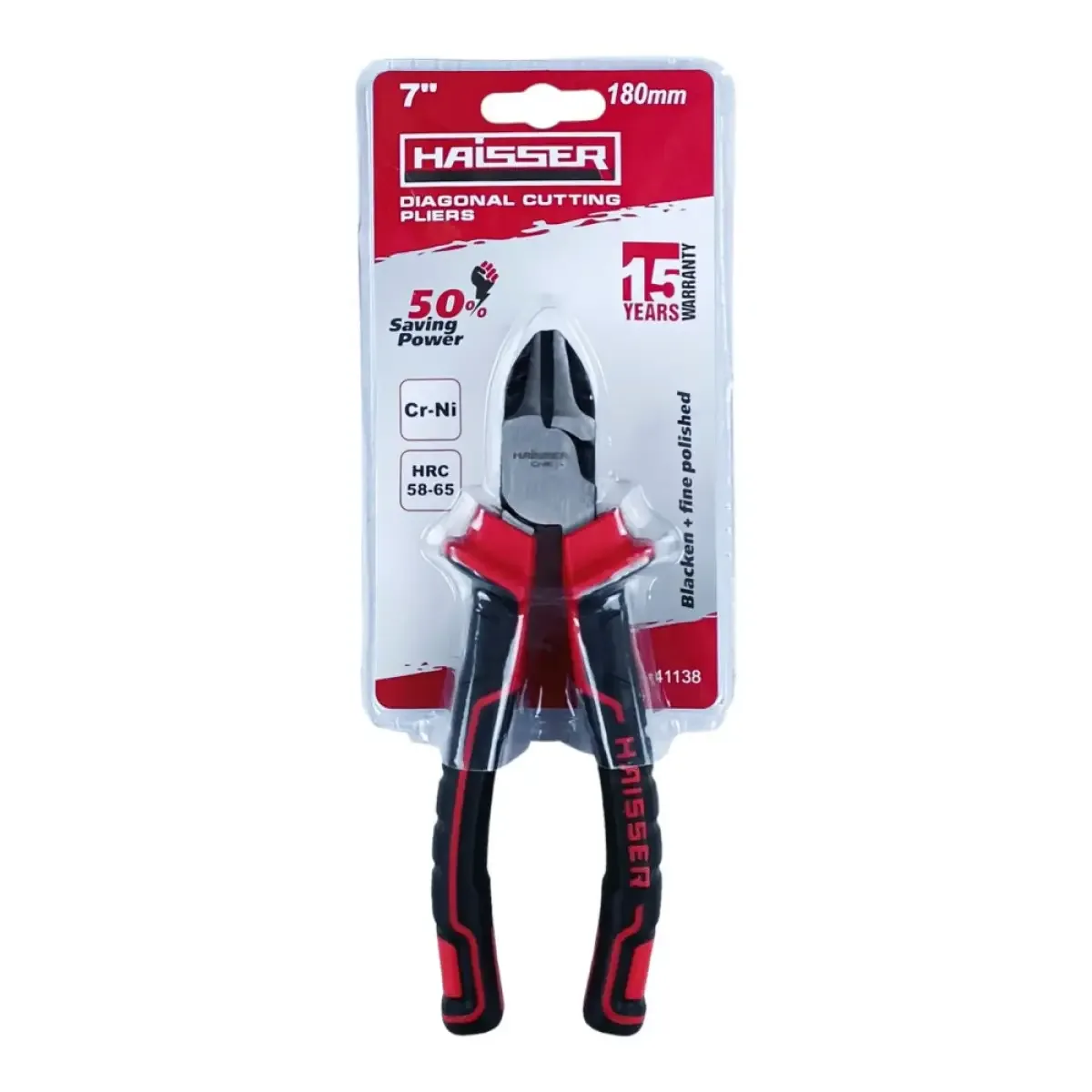 Бокорізи 41138 Cr-Ni Blacken Polished 50% Save Power, 180 мм, Haisser