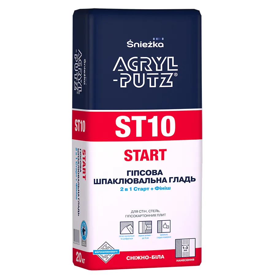 Шпаклівка акрилова старт-фініш Акрил Путс, 5 кг, Acryl Putz