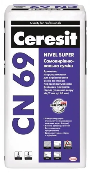 CN 69 самовирівнююча суміш, 25 кг, Ceresit