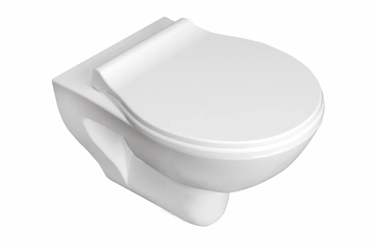 Netka Rimless унітаз підвісний сидіння Duroplast Slim slow-closing, 53×36×37 см, Imprese