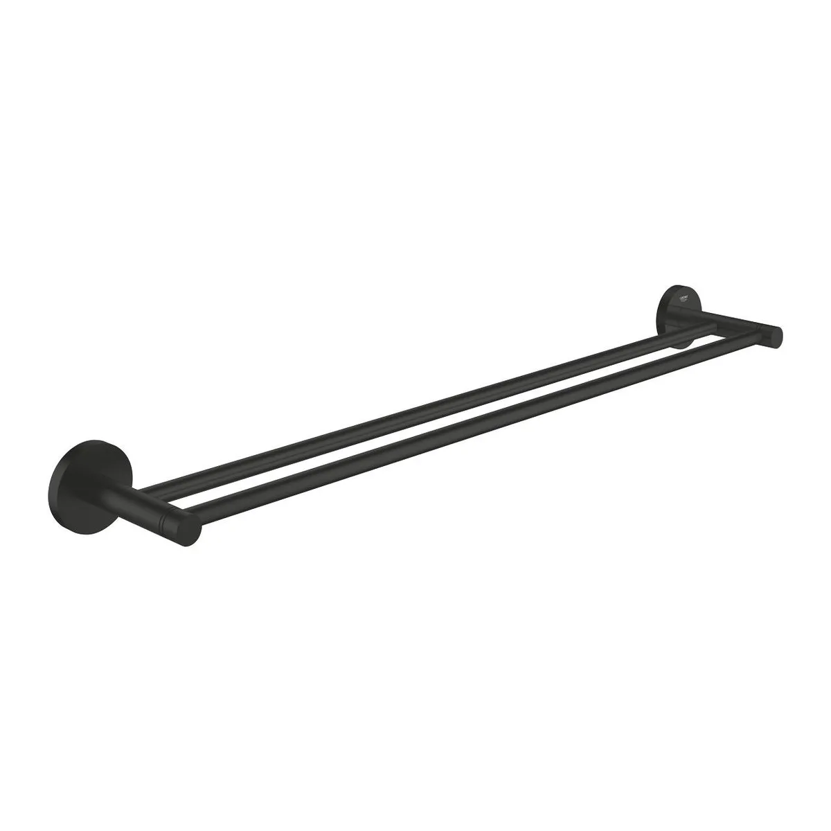 Essentials подвійний тримач рушника, Чорний матовий, Grohe