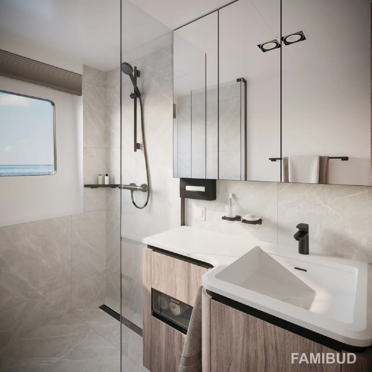 Ecostat Термостат для душу Comfort зовнішньго матовий, Чорний, Hansgrohe
