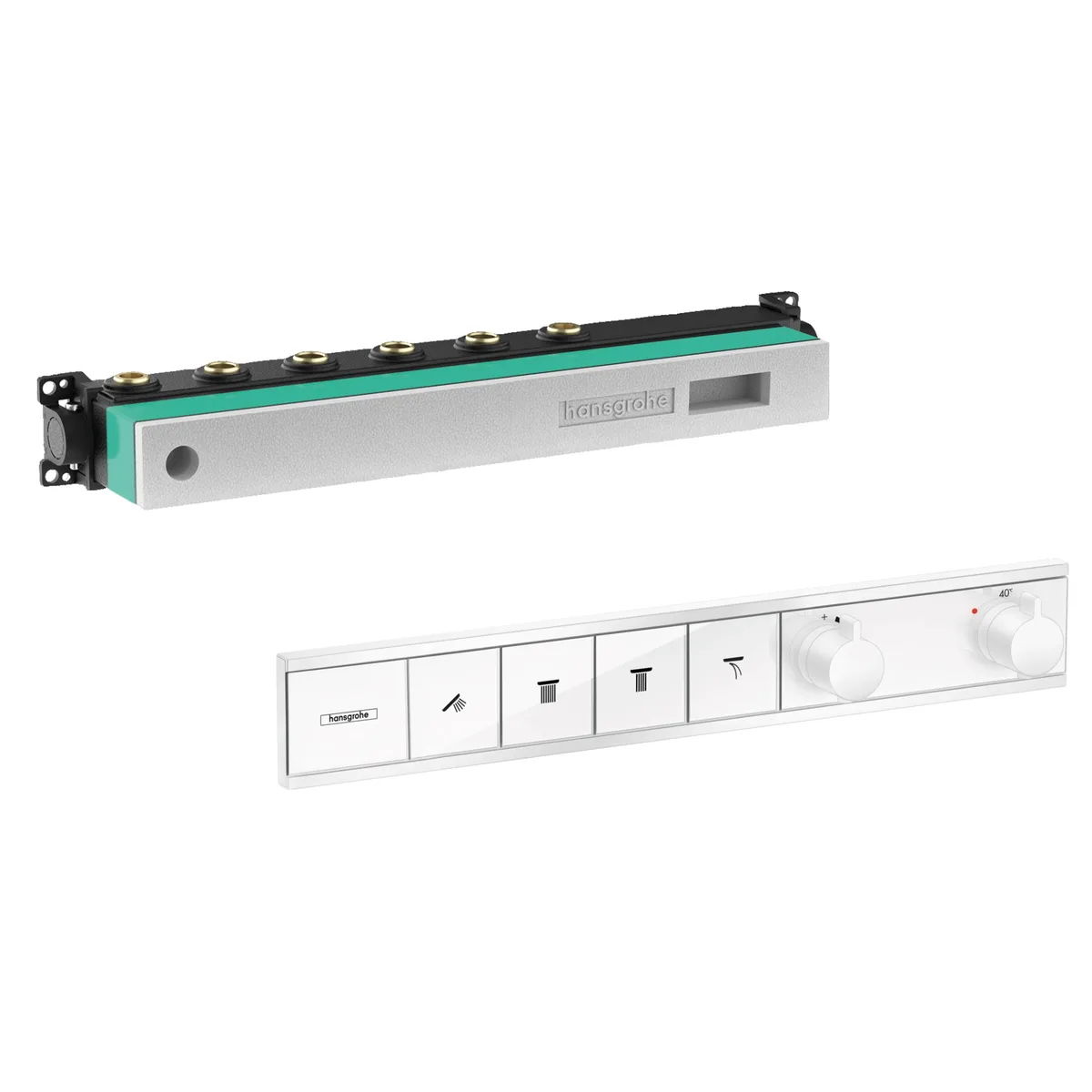 Змішувач для ванни RainSelect, Білий, Hansgrohe