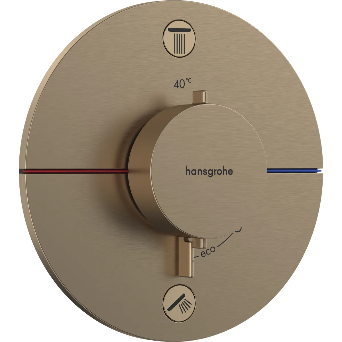 Shower Select Comfort S термостат для 2х споживачів ПМ, Шліфована бронза, Hansgrohe