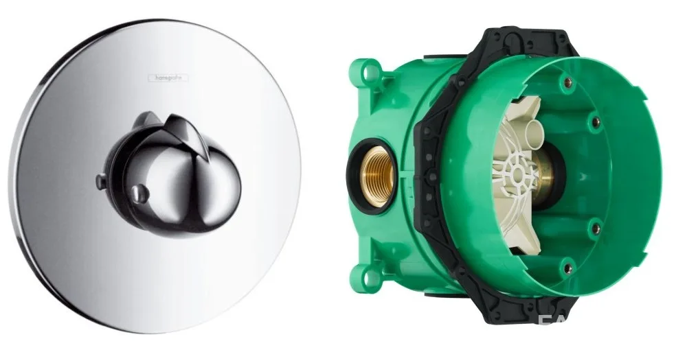 Ecostat Термостат для душу+IBOX universal прихована частина для змішувача, Hansgrohe