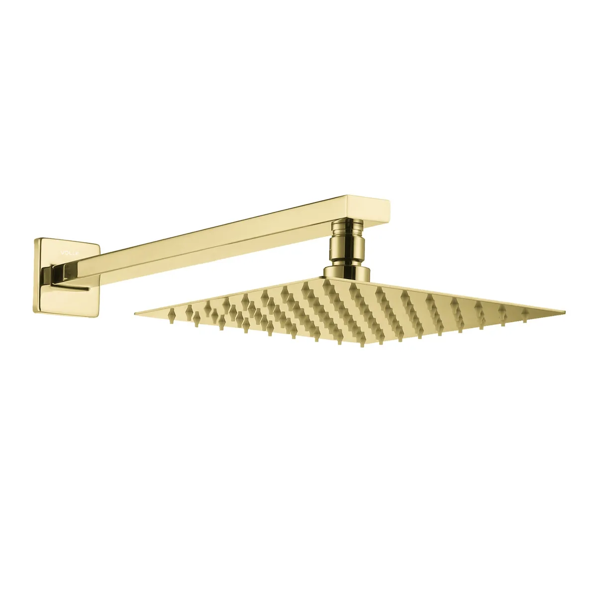 Cascada R85 душ верхній кронштейн SS cepillado oro, 250×250 мм, Volle