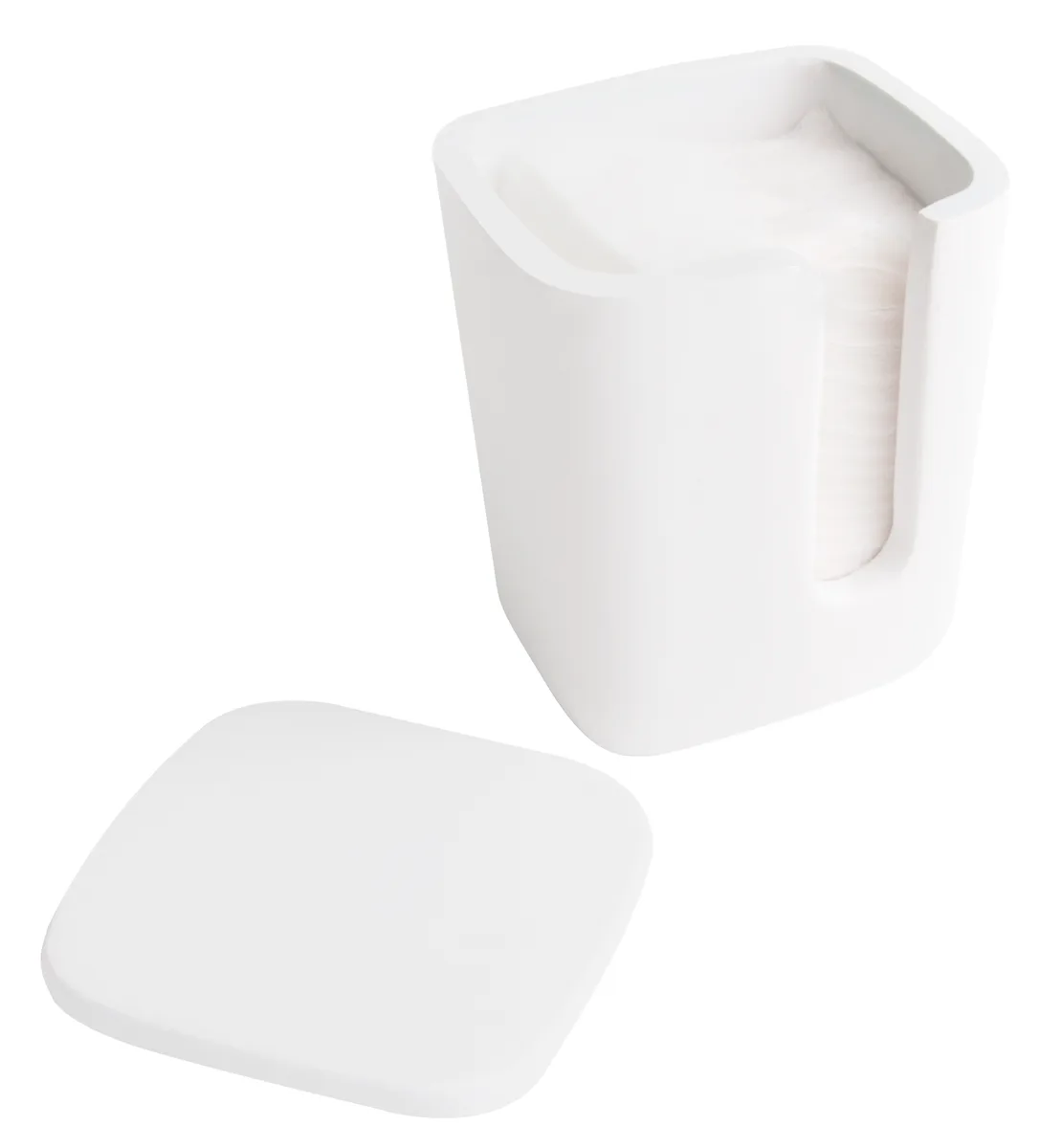 Коробочка для спонжиків кам'яна Solid surface, 70×70×105 мм, Volle
