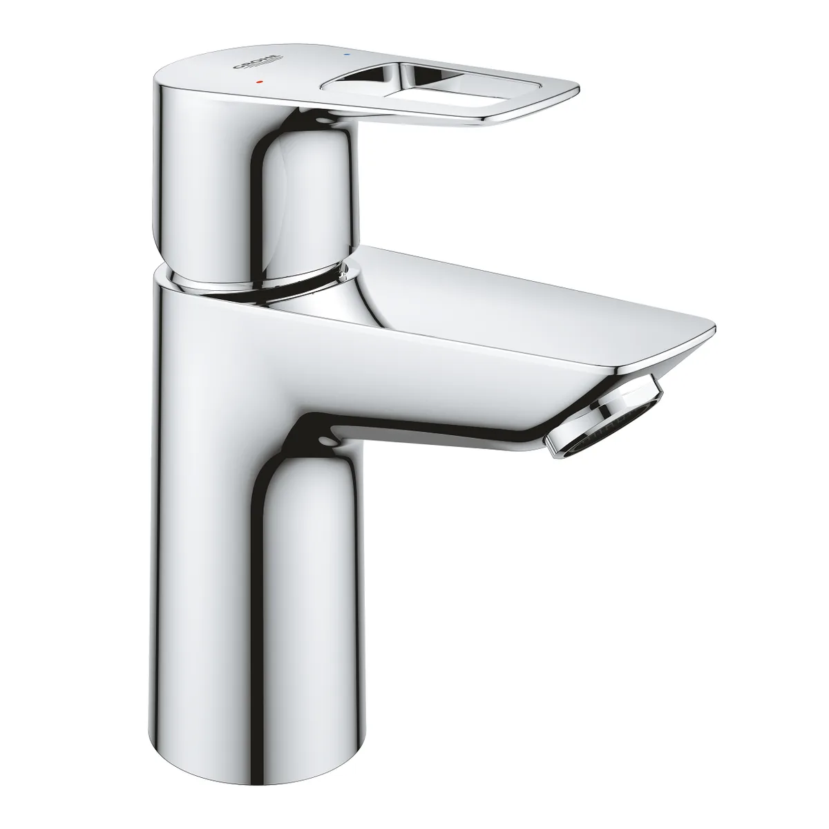 Bauloop змішувач для умивальника одноважільний S-size Push Open, Хром, Grohe