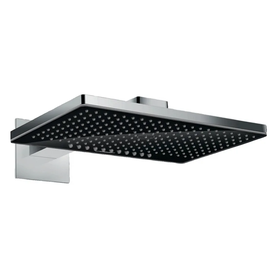 Rainmaker Select 460 Верхній душ 2jet з тримачем зі стіни чорний/хром, 450 мм, Hansgrohe