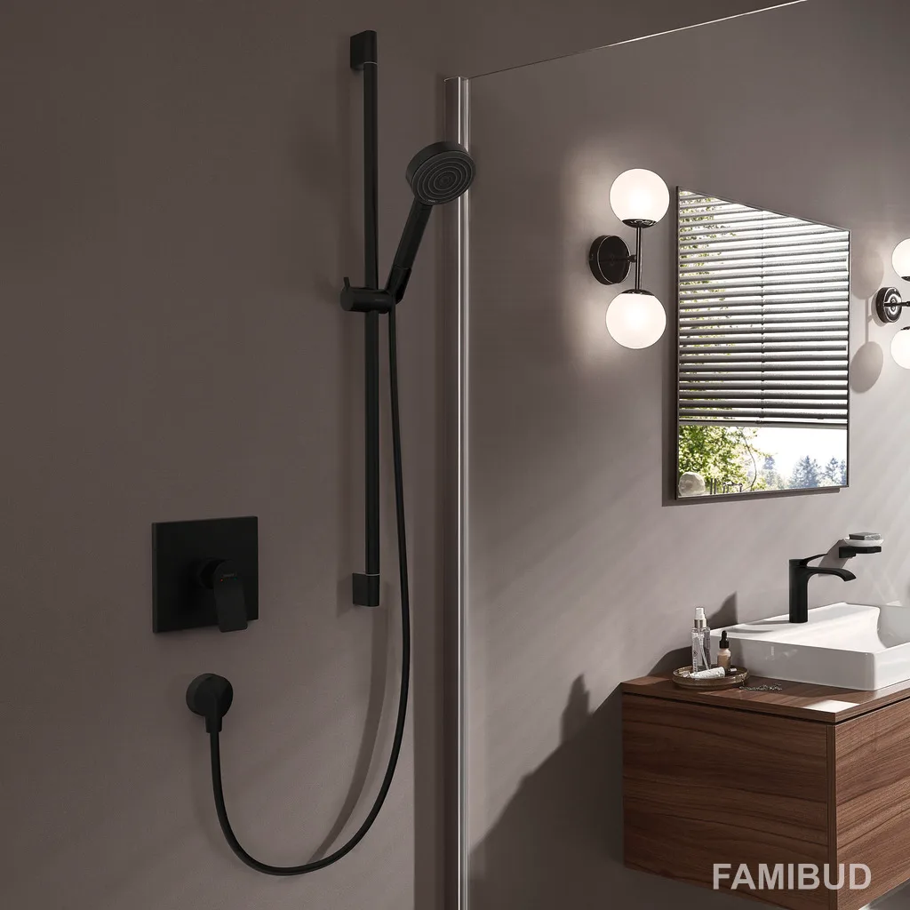Pulsify ручний душ 105 3jet 3 типи струї PowderRain IntenseRain MonoRain EcoSmart, Чорний матовий, Hansgrohe