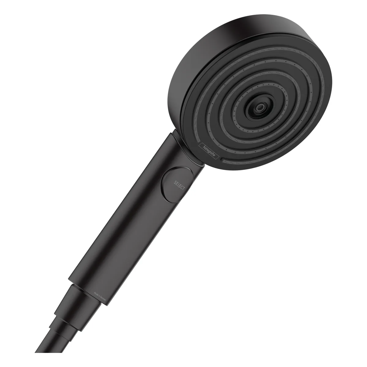 Pulsify ручний душ 3 типа струменів PowderRain IntenseRain Massage матовий, Чорний, Hansgrohe