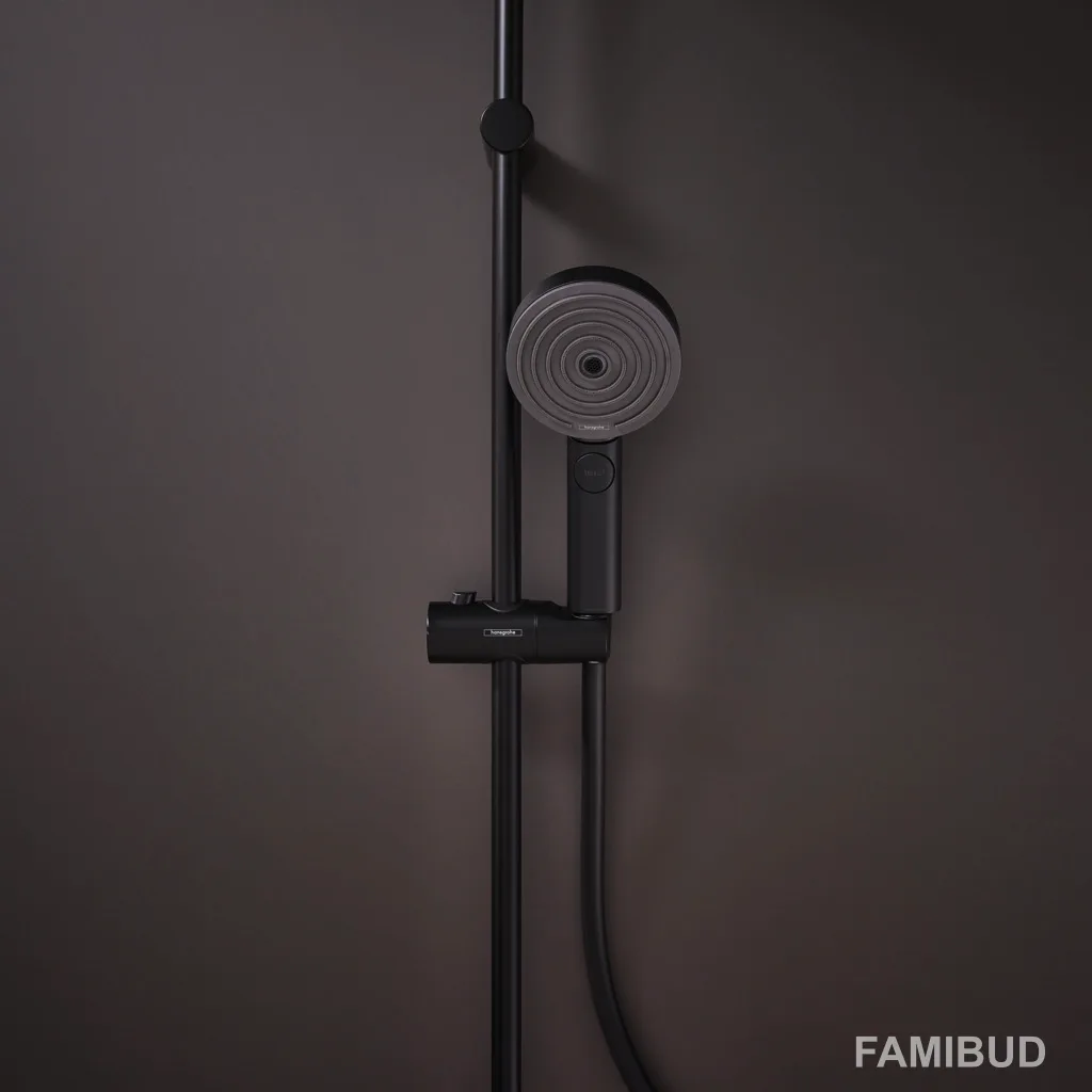 Pulsify ручний душ 3 типа струменів PowderRain IntenseRain Massage матовий, Чорний, Hansgrohe