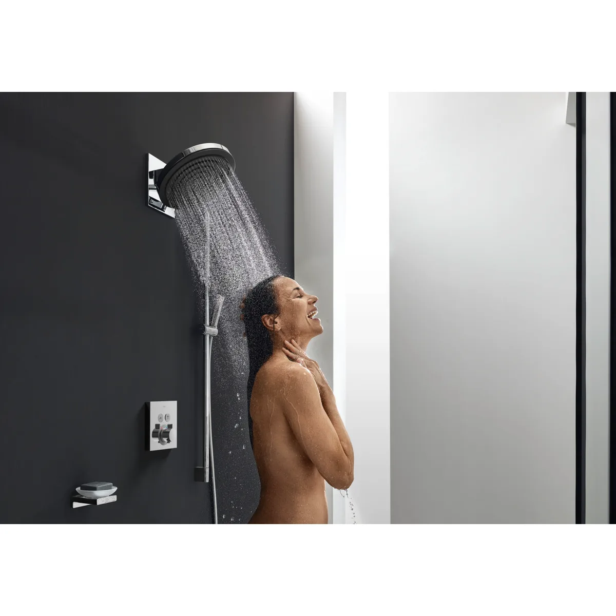 Pulsify Select EcoSmart душовий набір зі штангою, 65 см, Хром, Hansgrohe