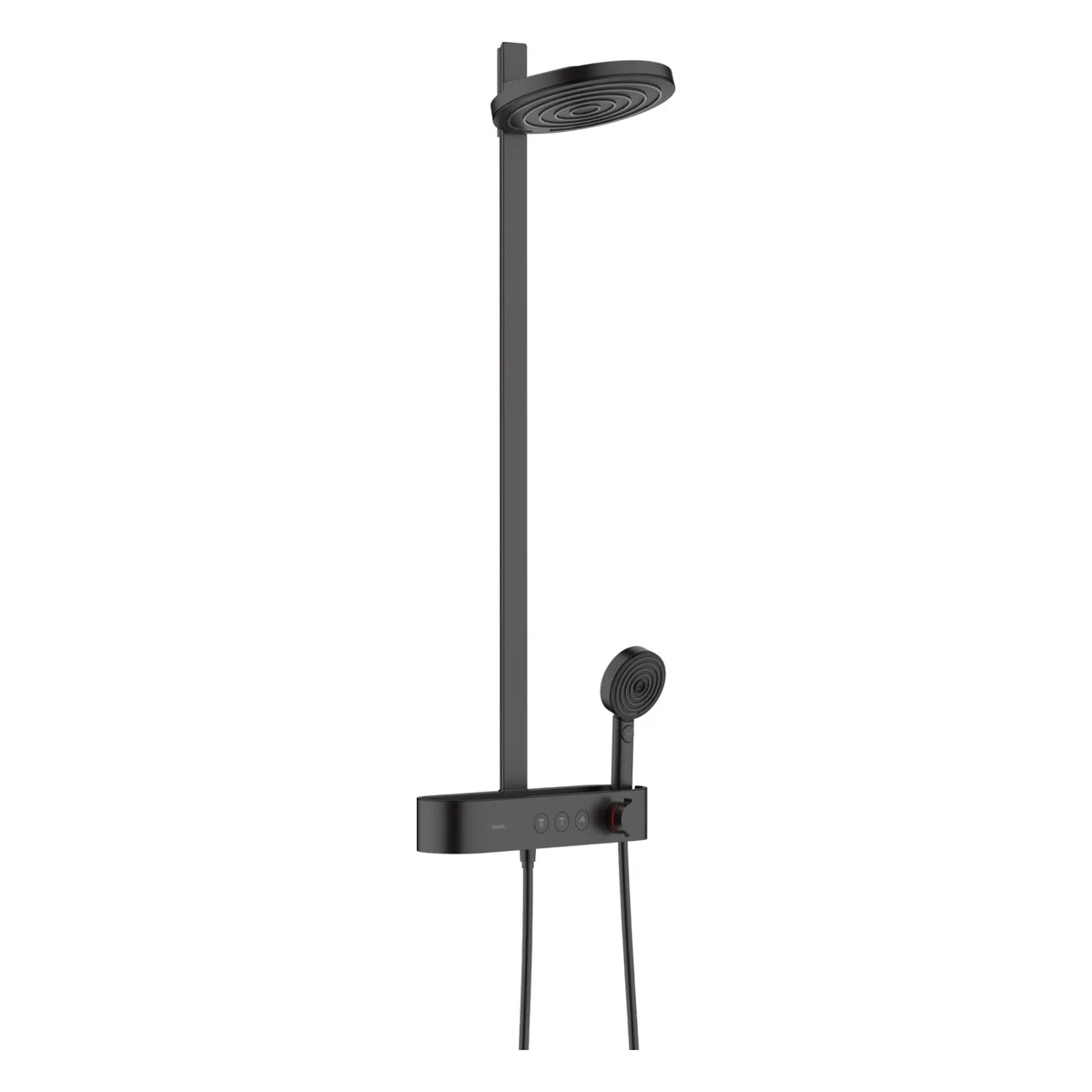 Pulsify Showerpipe душова система 260 з термостатом, Чорний матовий 24240670, Hansgrohe