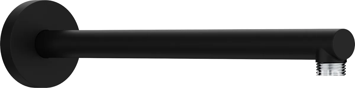 Тримач верхнього душу, 39 см, Чорний матовий, Hansgrohe