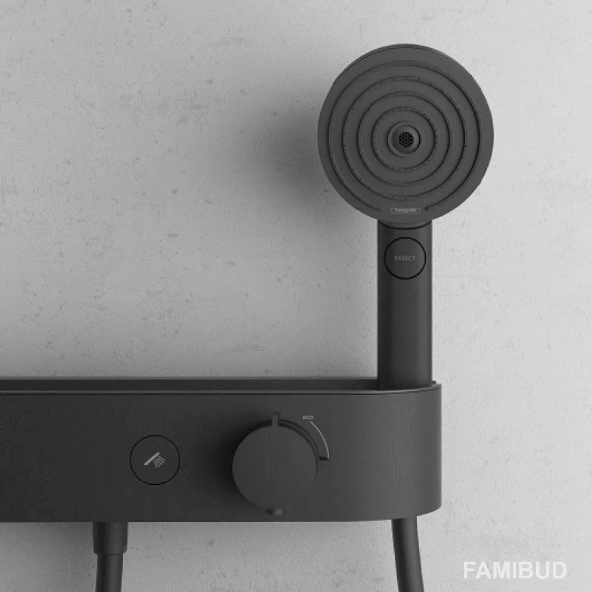 Pulsify термостат для душу, Чорний матовий, Hansgrohe