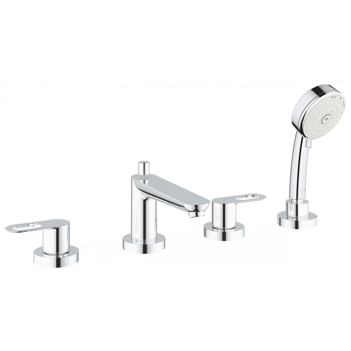 BauLoop Змішувач двовентильний з душем, Хром, Grohe