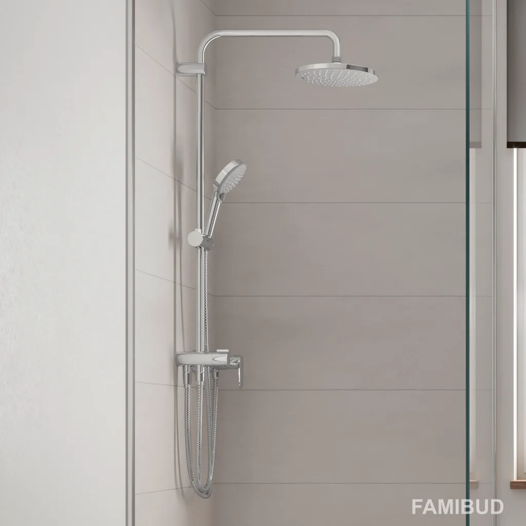 Vernis Blend душова система Showerpipe Reno 220, Хром, Hansgrohe