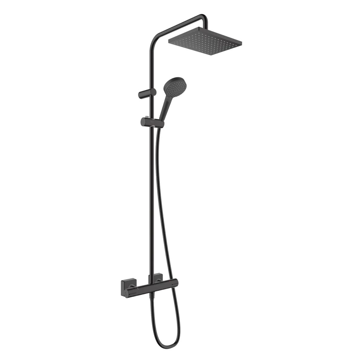 Vernis Shape душова система Showerpipe 230 з термостатом 1jet, Чорний матовий, Hansgrohe