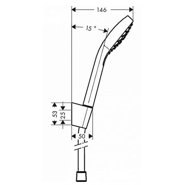 Croma Select E 1jet Porter Set Душовий набір, Hansgrohe