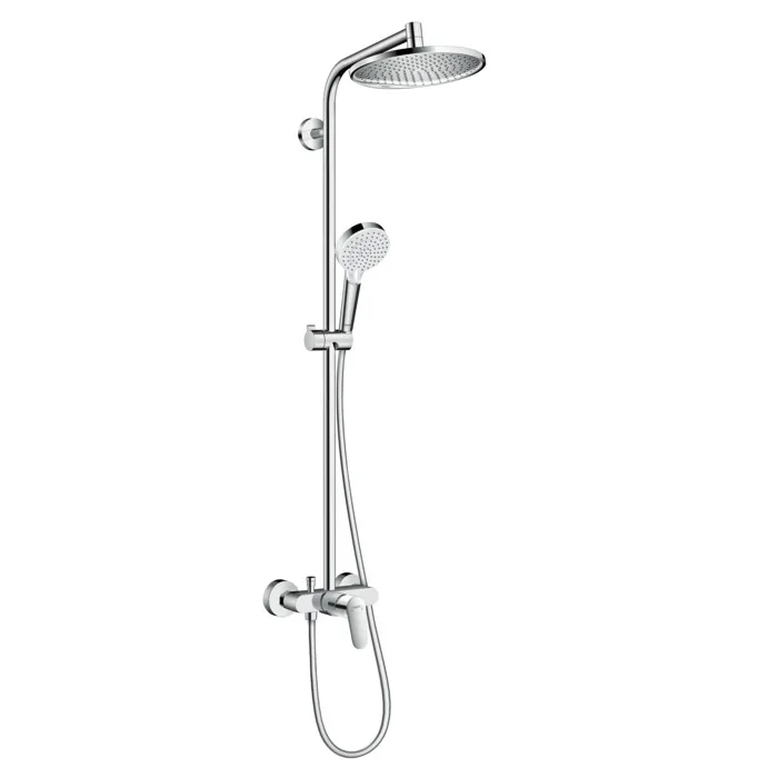 Crometta S 240 1jet Showerpipe Душова система з одноважільнийним змішувачем, Хром, Hansgrohe