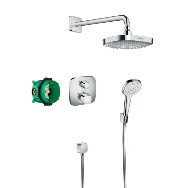 Croma Select E душовий набір з термостатом, Хром, Hansgrohe