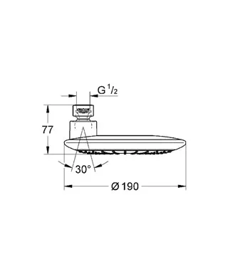 Rainshower Icon Верхній душ, Grohe