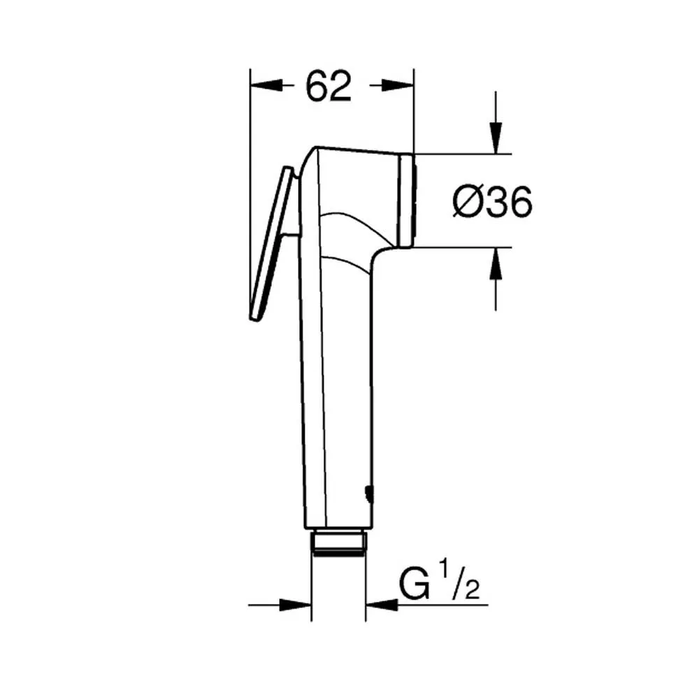 Trigger Spray Гігієнічний душ 1 вид струменя, Хром, Grohe