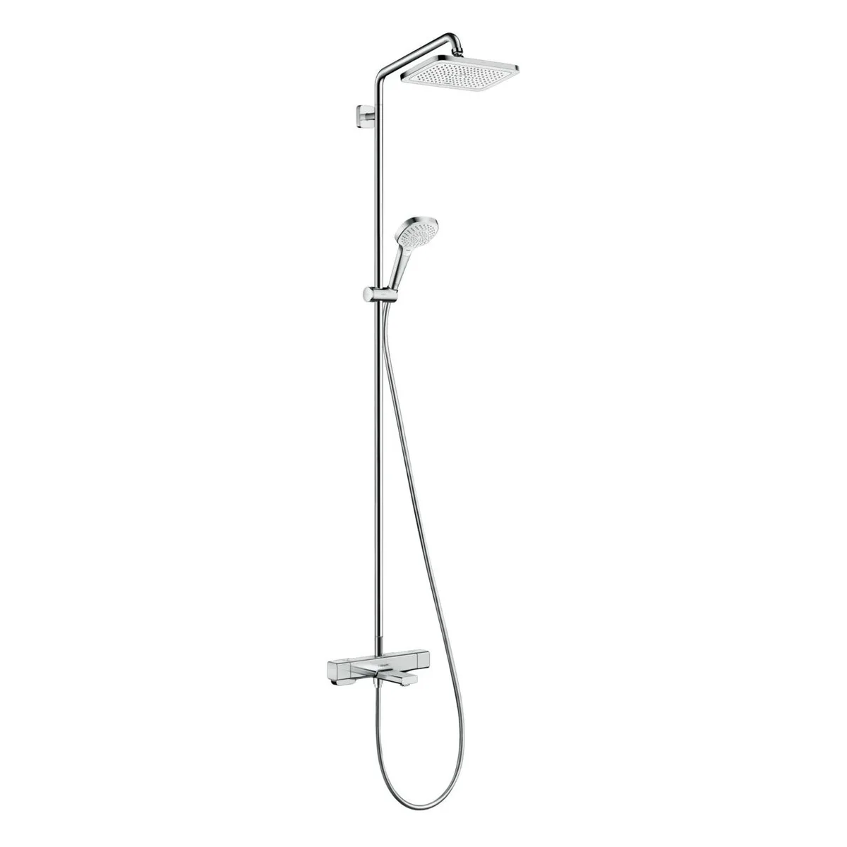 Croma E Showerpipe Душова система 280 1jet з термостатом для ванни, Хром, Hansgrohe