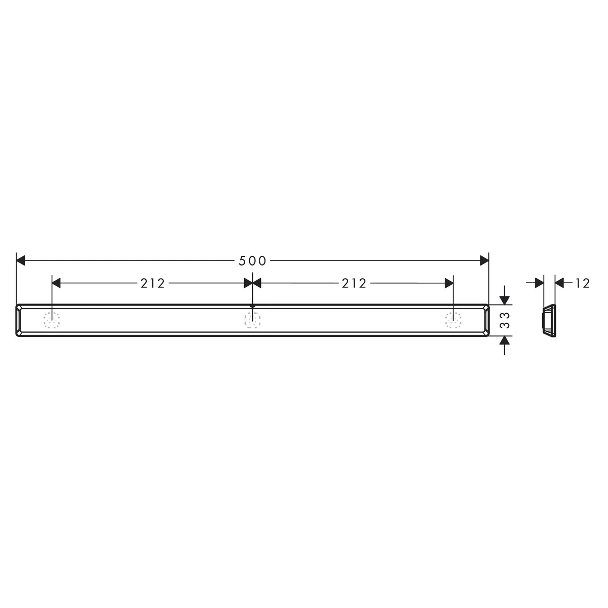 Тримач для аксесуарів Wallstoris 27902700, Білий, Hansgrohe