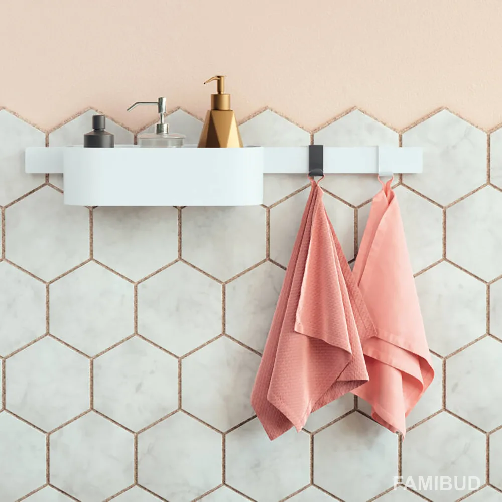 Косметична ємність Wallstoris, Білий, Hansgrohe