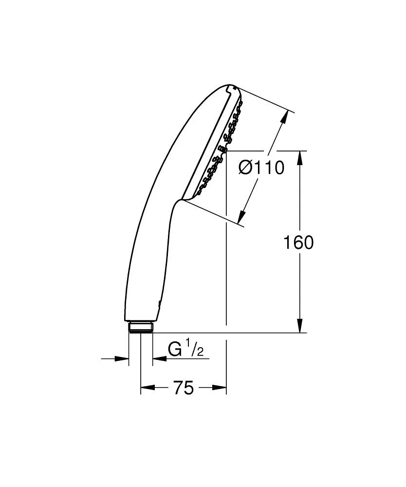Tempesta 110 Ручний душ 1 режим, Хром, Grohe