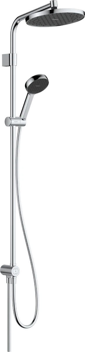 Activera S 240 1jet Showerpipe Reno душова система EcoSmart, Хром, Hansgrohe
