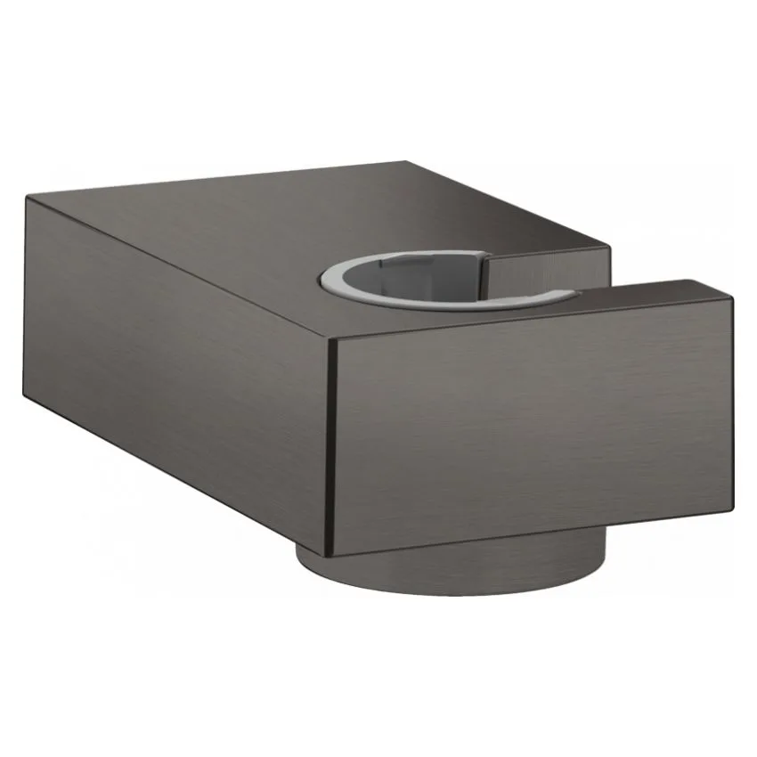 Porter E тримач для душу, Шліфований чорний хром, Hansgrohe