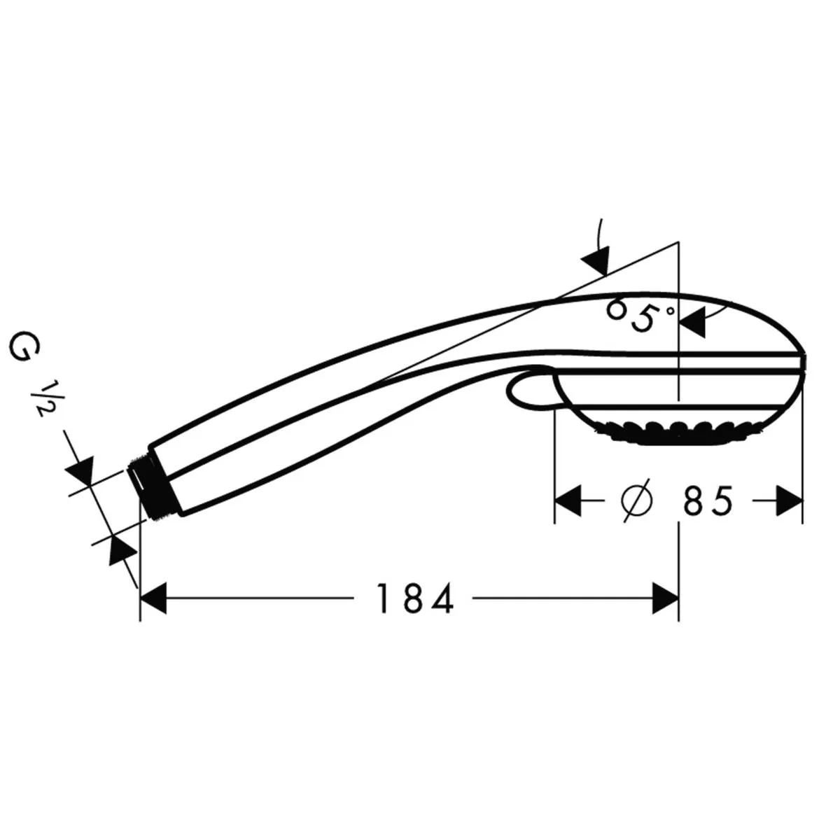 Crometta 85 Ручний душ 1jet, Hansgrohe