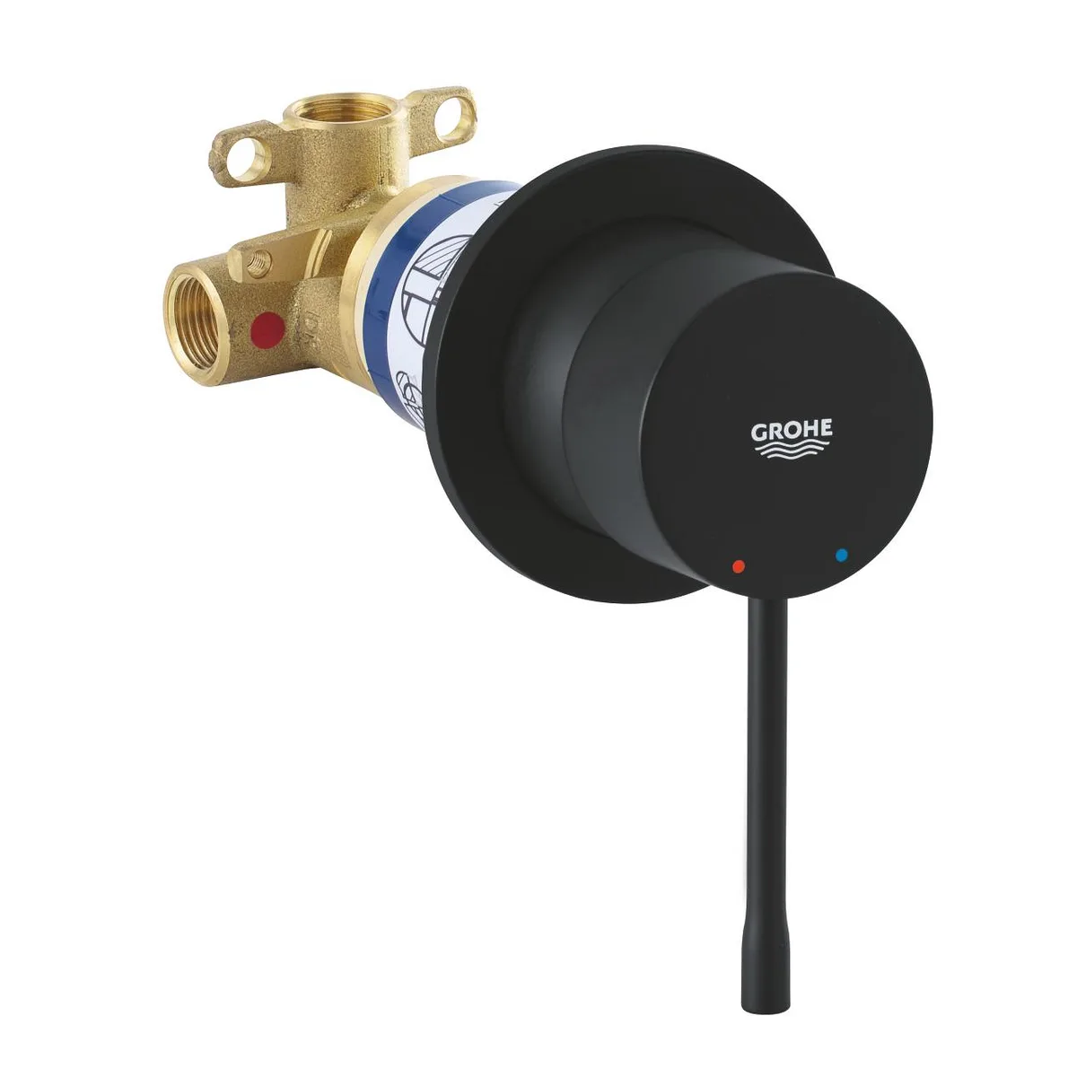 Essence змішувач для душу ПМ, Чорний матовий, Grohe