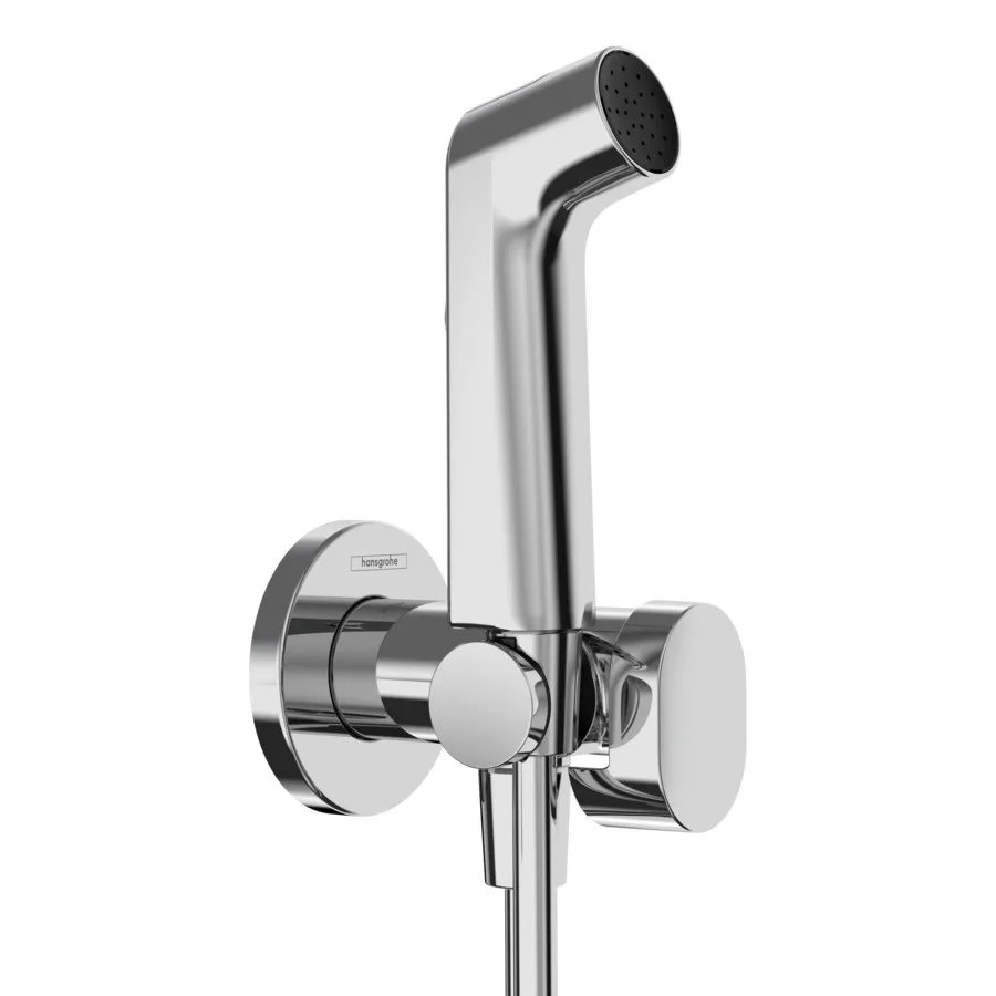 S гігієнічний душ 1jet EcoSmart зі шлангом 1,25 м та тримачем, Хром, Hansgrohe