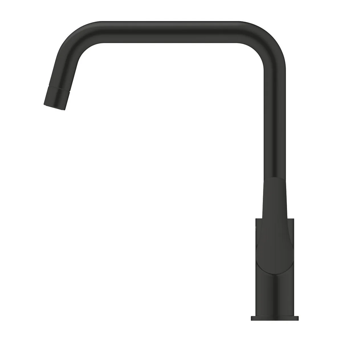 Eurosmart змішувач для кухні одноважільний U-вилив, Чорний матовий, Grohe