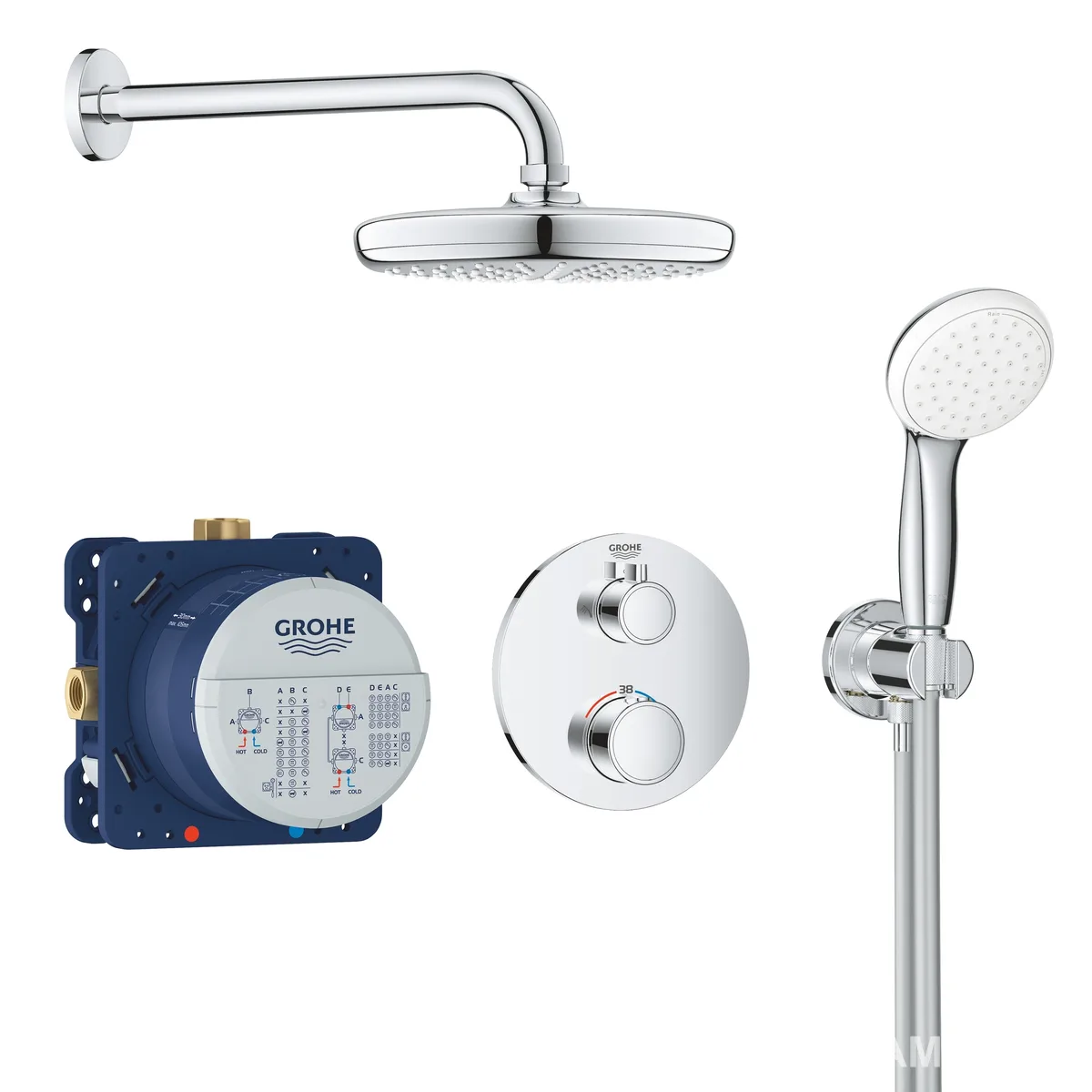 Grohtherm Набір для комплектації душа з Tempesta 210, Grohe
