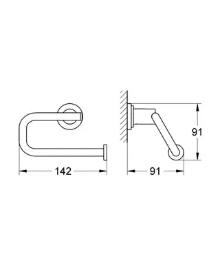 Atrio 1 Тримач паперу, Хром, Grohe