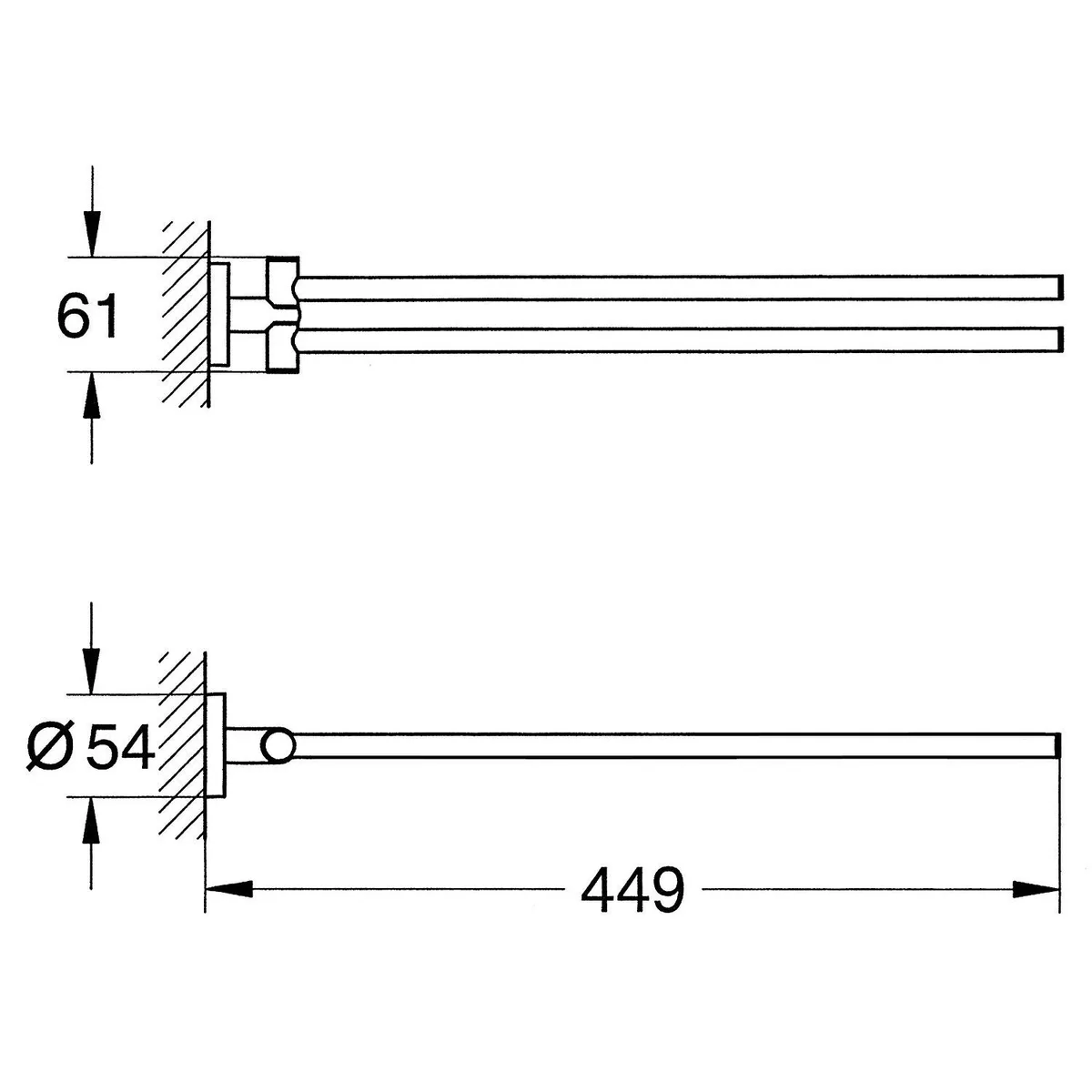 Essentials Полотенцедержатель 40371001, Grohe
